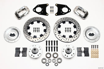 compare product Wilwood Forged Dynalite Front Kit 12.19in Drilled Polished 71-80 Pinto/Mustang II Disc & Drum