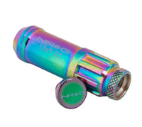 NRG 700 Series M12 X 1.25 Steel Lug Nut w/Dust Cap Cover Set 21 Pc w/Locks & Lock Socket - Neochrome - My Store
