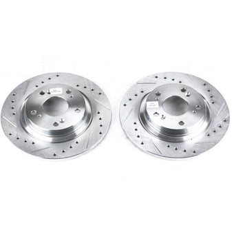 compare product Power Stop 00-09 Honda S2000 Rear Evolution Drilled & Slotted Rotors - Pair