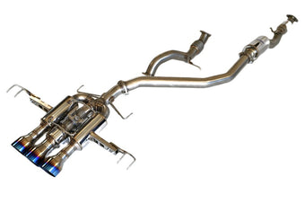 compare product Invidia 22+ HONDA CIVIC TYPE-R FL5 R400 SINGLE LAYER TI TIP FULL CAT-BACK (NON POLISH PIPE)