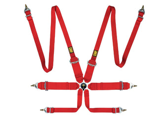 compare product OMP First 3/2 Racing Harness Red