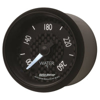 Autometer GT Series 52mm Full Sweep Electronic 100 - 260 Deg F Water Temperature Gauge - My Store