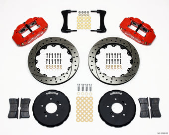 compare product Wilwood Narrow Superlite 6R Front Hat Kit 12.88in Drill Red Honda S2000