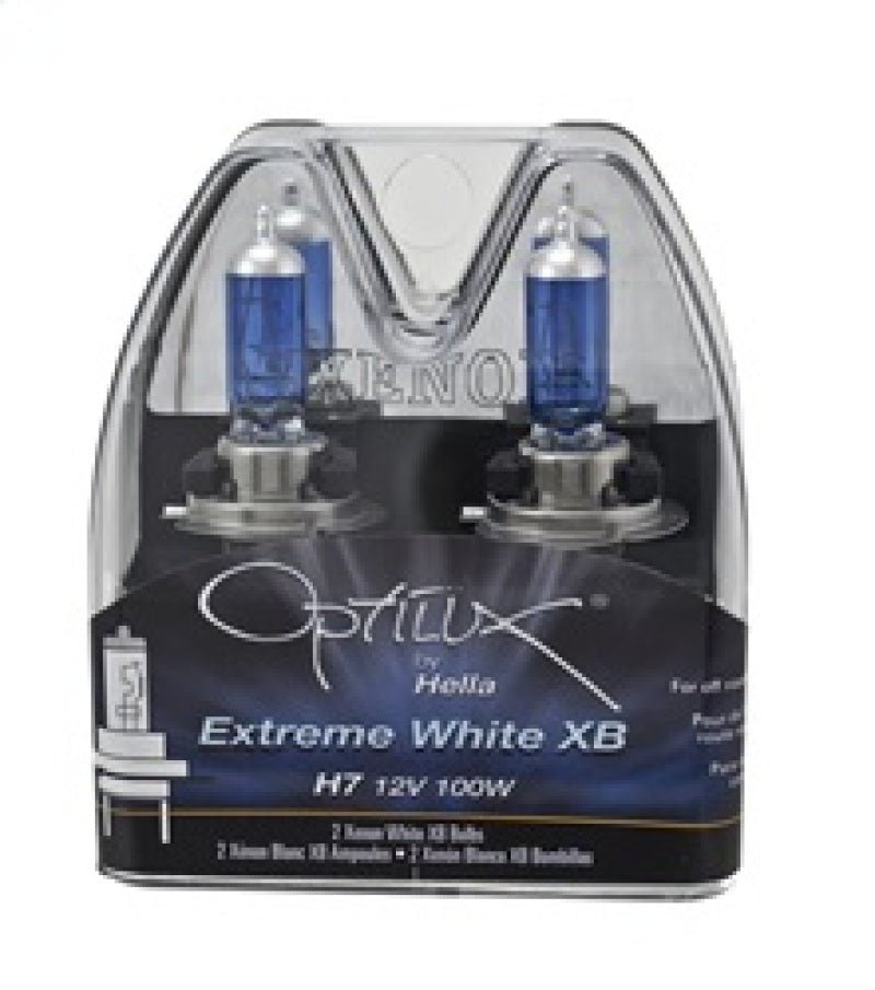 Hella Optilux H7 100W XB Extreme Blue Bulbs (Pair) - My Store