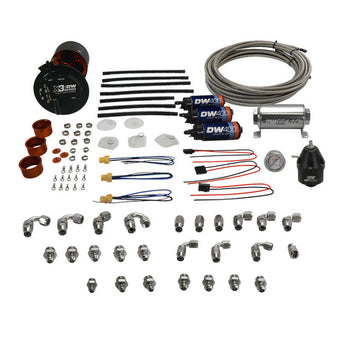 compare product DeatschWerks 2015+ Ford F150 Coyote X3 Series Fuel Pump Module W/ Triple DW400 Fuel Pumps & Plumbing
