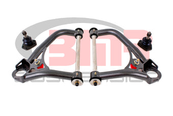 compare product BMR 67-69 1st Gen F-Body Pro-Touring Upper A-Arms w/ Tall Ball Joint (Delrin) - Black Hammertone