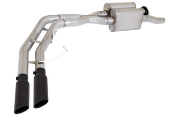 compare product Gibson 17-19 Ford F-150 Raptor 3.5L 3in Cat-Back Super Truck Exhaust - Black Elite