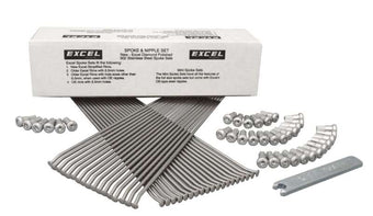 compare product Excel Front Spoke/Nipple Set - 10 Gauge / 36 Qty - Silver