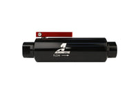 Aeromotive In - Line AN - 10 Filter w/Shutoff Valve 100 Micron SS Element - Black Anodize Finish - My Store