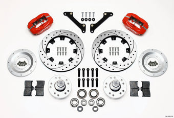 compare product Wilwood Forged Dynalite Front Kit 12.19in Drilled Red 70-78 Camaro