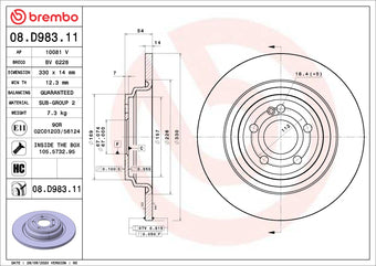 compare product Brembo 16-17 Honda Accord/16-22 Civic/19-22 Insight Front UV Coated Rotor