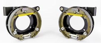 compare product Wilwood Brackets (2) - Disc/Drum Mustang 8.8 2.50in Offset 1pc vented
