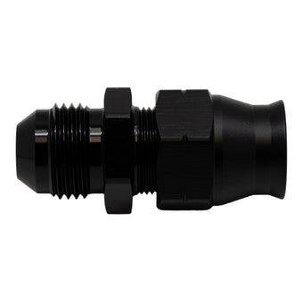 compare product DeatschWerks 8AN Male Flare to 1/2in Hardline Compression Adapter - Anodized Matte Black