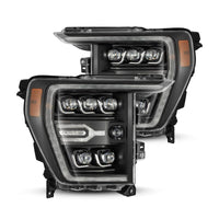 AlphaRex 21 - 22 Ford F - 150 NOVA LED Proj Headlights Plank Style Blk w/Activ Light/Seq Signal - My Store