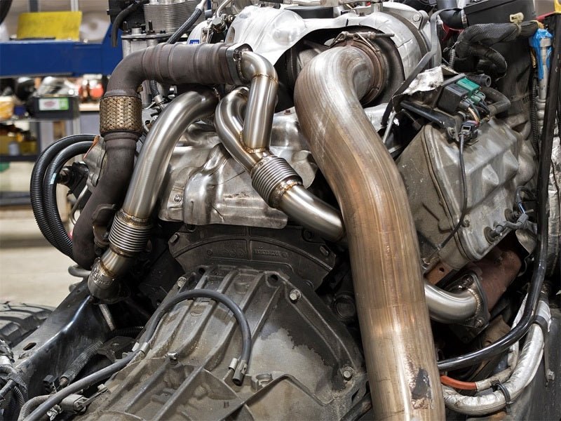 aFe Twisted Steel Header Up - Pipe 08 - 10 Ford Diesel Trucks V8 - 6.4L (td) - My Store