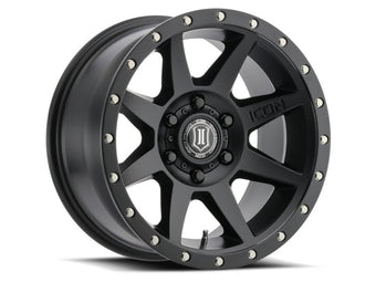 compare product ICON Rebound 17x8.5 6x5.5 25mm Offset 5.75in BS 95.1mm Bore Satin Black Wheel