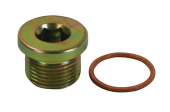 compare product Moroso Low Warning Sensor Plug w/Copper Washer - M20 x 1.5 Thread - Steel - Single
