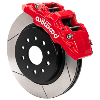 compare product Wilwood 18-25 Jeep Wrangler (JL)/20-25 Jeep Gladiator (JT) Aero6-DM Front Brake Kit - Slotted - Red