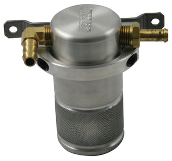 compare product Moroso 90-05 Mazda Miata Air/Oil Separator Catch Can - Small Body - Billet Aluminum
