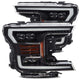 AlphaRex 18 - 19 Ford F - 150 NOVA LED Proj Headlights Plank Style Matte Black w/Activ Light/Seq Signal - My Store