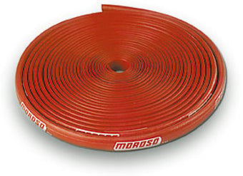 compare product Moroso Insulated Spark Plug Wire Sleeve - 8mm - Red - 25ft Roll