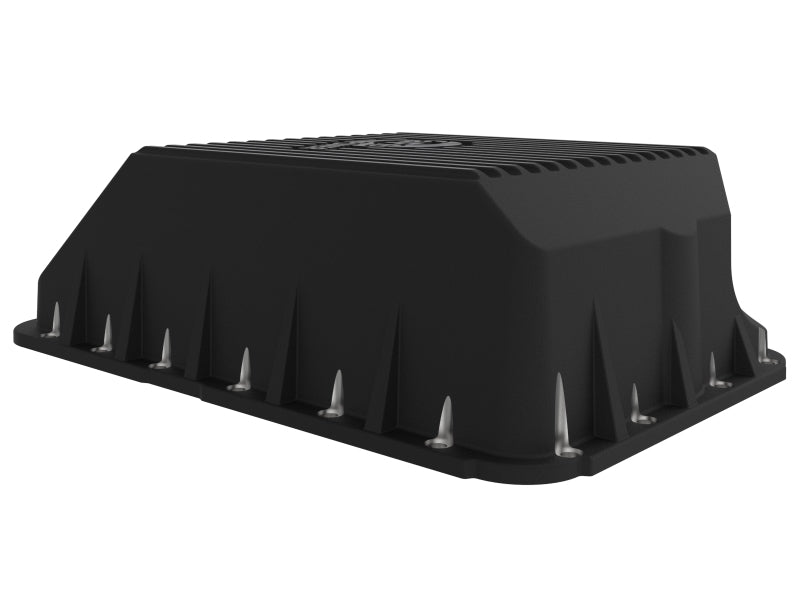 aFe Transmission Pan (Black); Ford Diesel Trucks 03 - 10 V8 - 6.0/6.4L (td) - My Store
