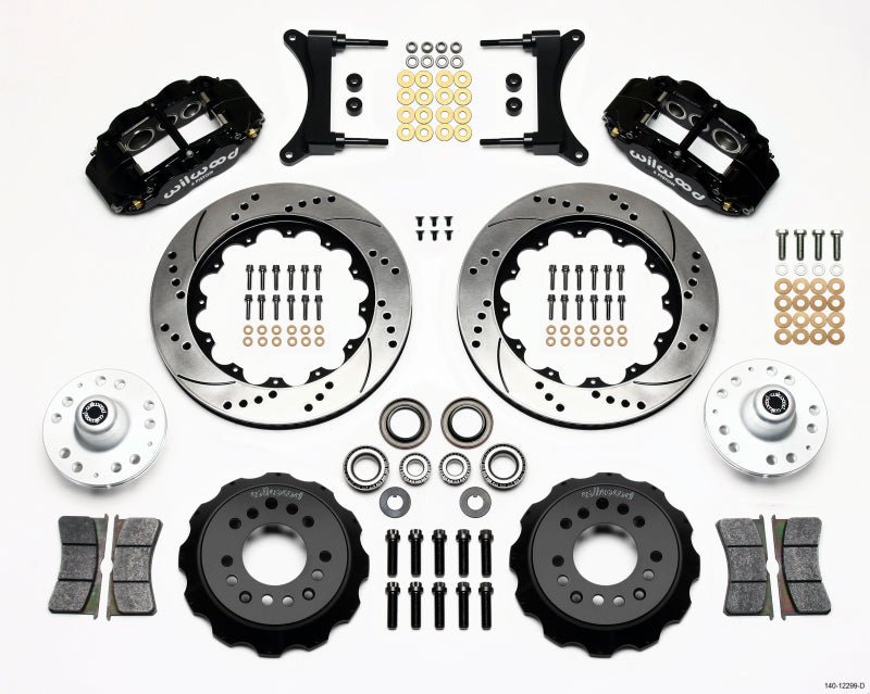 Wilwood Narrow Superlite 6R Front Hub Kit 14.00in Drilled 79 - 87 GM G Body - My Store