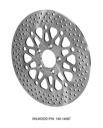 compare product Wilwood Rotor-Rear-H-D Motorcycle 2008-Up Satin Finish 11.80 x .276 - 5 on 3.25in