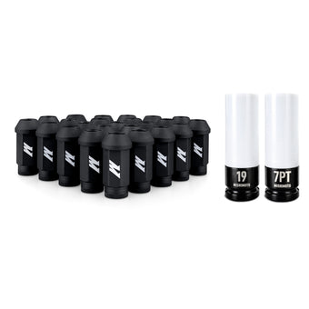 compare product Mishimoto Steel Locking Lug Nuts M14x1.5 24pc Set Black