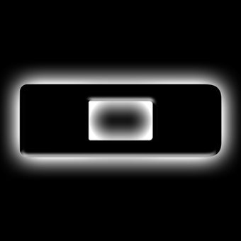 compare product ORACLE Lighting Universal Illuminated LED Letter Badges - Matte Blk Surface Finish - D