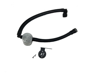 compare product J&L 15-25 Ford Transit 150/250/350 3.5L EcoBoost Passenger Side Oil Separator 3.0 - Clear Anodized