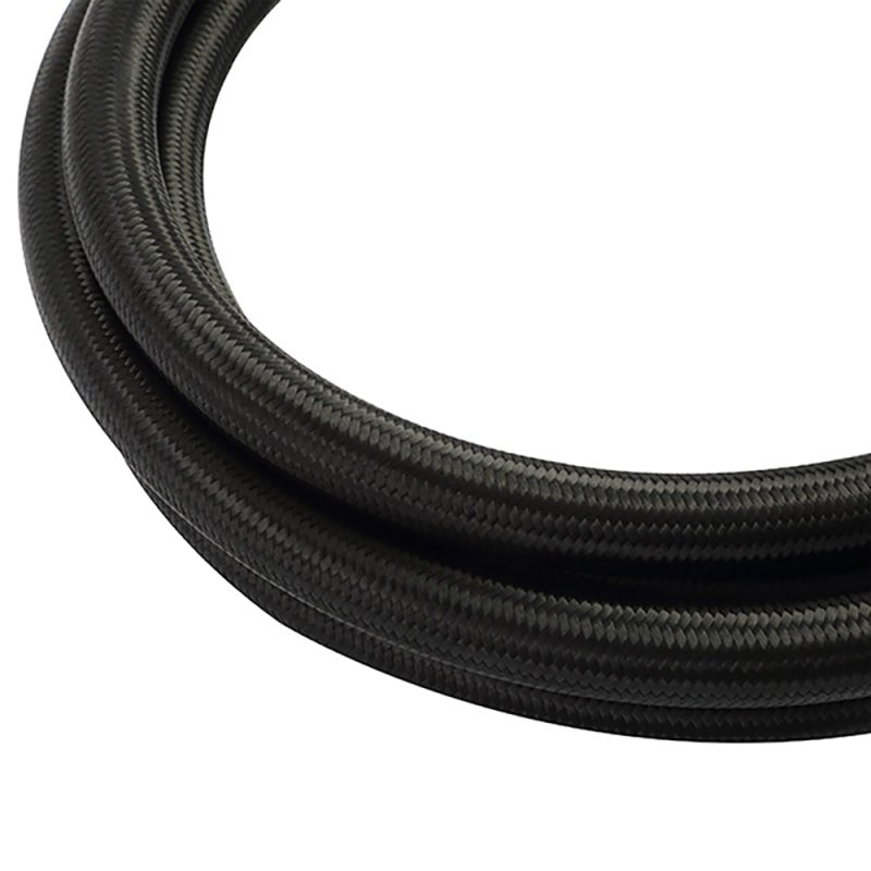 Mishimoto 6Ft Stainless Steel Braided Hose w/ - 6AN Fittings - Black - My Store