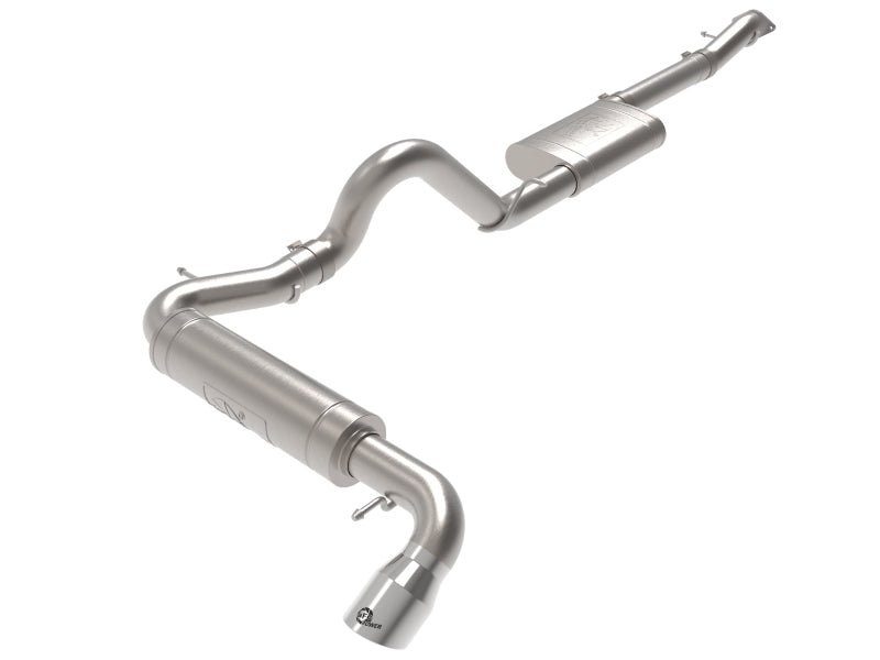 aFe Apollo GT 3in 409 SS Cat - Back Exhaust 2021 Ford Bronco L4 - 2.3L (t)/V6 - 2.7L (tt) w/ Polished Tips - My Store