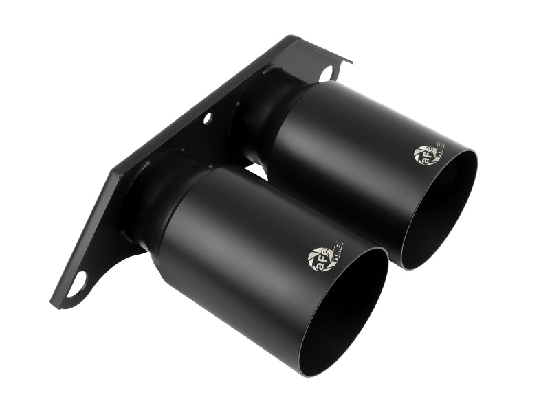 aFe Power Mach Force Xp 4in 304 SS Bolt - On Exhaust Tips Satin Black 14 - 19 Porsche 911 GT3 3.8L/4.0L - My Store