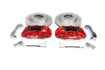 compare product Alcon 2016+ Toyota Tacoma w/ 17in+ Wheels 352x30mm Rotors 6-Piston Calipers Front Brake Kit - Red