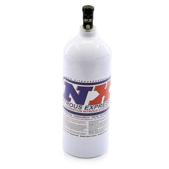 compare product Nitrous Express 5lb Bottle w/Motorcycle Valve (5.25 Dia x 16.14 Tall)
