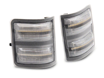 compare product Raxiom 11-16 Ford F-250/F-350 Super Duty Axial LED SEQL Switchback Side Mirror Marker Lamps- Clear