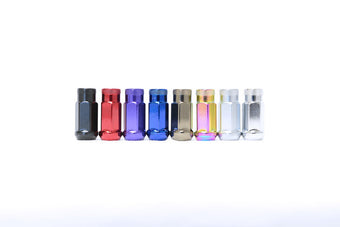 compare product Wheel Mate Monster Open End Lug Nut Set of 4 - Blue 1/2in