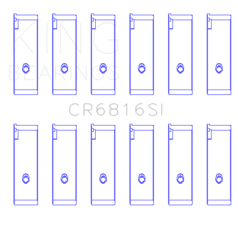 King Engine Bearings Suzuki H20A/H25A/H27A (Size +0.25mm) Connecting Rod Bearing Set - My Store