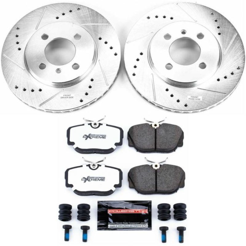 Power Stop 91 - 92 BMW 318i Front Z26 Street Warrior Brake Kit - My Store