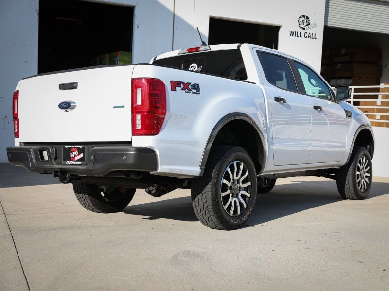 aFe Rebel Series 3in 304 SS Axle - Back Exhaust Side Exit w/ Black Tips 19 Ford Ranger L4 - 2.3L (t) - My Store