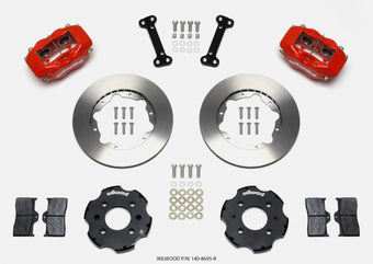 compare product Wilwood Forged Dynalite Front Hat Kit 11.00in Red Integra/Civic w/Fac.240mm Rtr