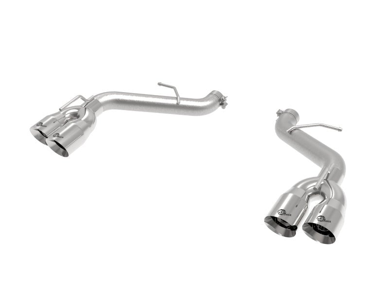 aFe POWER MACH Force - Xp 3in Axle - Back Exhaust 16 - 20 Chevy Camaro SS V8 6.2L w/o Mufflers - Polished - My Store