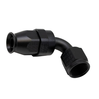 compare product DeatschWerks 8AN Female Swivel 90-Degree Hose End PTFE (Incl 1 Olive Insert) - Anodized Matte Black