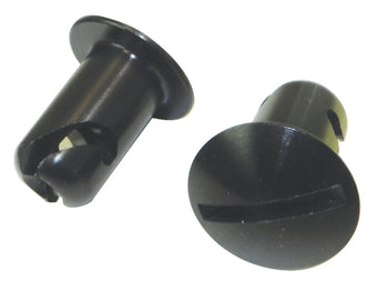 compare product Moroso Quick Fastener - Oval Head - 7/16in x .500in - Aluminum - Black - 10 Pack