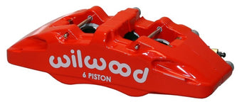 compare product Wilwood Caliper-Forged Dynapro 6 5.25in Mount-Red-R/H 1.62/1.12/1.12in Pistons 1.10in Disc