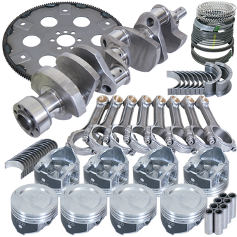 compare product Eagle Chevy 350 1Pc 3.750in Crank 5.700in I-Beam Rod 4.030in Pistons 168 Tooth FP Balanced Assembly
