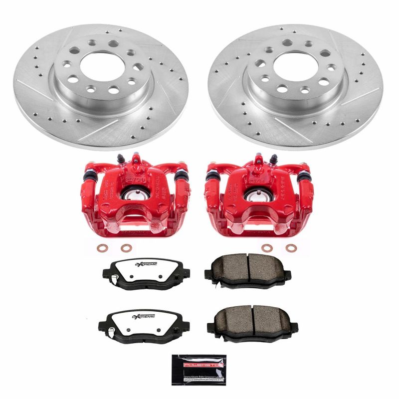 Power Stop 16 - 18 Fiat 500X Rear Z36 Truck & Tow Brake Kit w/Calipers - My Store