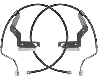 compare product Carli 17-23 Ford F250/350 SD Hardware Braided Brake Lines Leveling Front Only