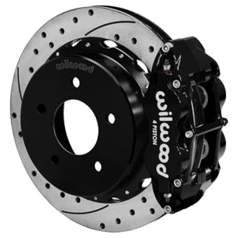 compare product Wilwood 88-98 Chevy Silverado Superlite 4R 14.00x1.10in Drill/Slot Rear Drum to Disc Conv. - Black